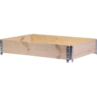 Dobar Faltbare Pflanzbeet-Umrandung aus Holz Kiefer Natur 120 x
