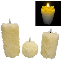 Online fuchs 3 LED Kerzen im Set aus Echtwachs