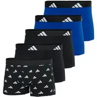 Adidas Active Flex Cotton Boxershorts Schwarz/Weiß/Blau S 5er Pack