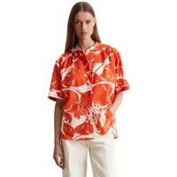 Marc O'Polo Kurzarmbluse mit modischem Alloverprint bunt S (36)