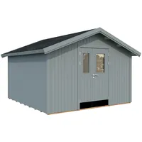 Palmako Gerätehaus Lucas 348 x 354 cm Lackiert Hellgrau
