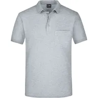 James & Nicholson Herren Piqué Polo Pocket Klassisches Poloshirt