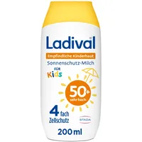 STADA Ladival Kinder Sonnencreme Milch LSF50+ für empfindliche Kinderhaut,