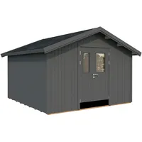 Palmako Gerätehaus Lucas 12,1 m2 - 16 mm dunkelgrau