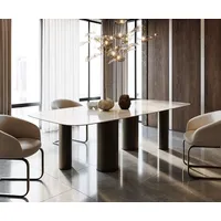 DeLife Esstisch Edge Boot 270x120 Keramik Iris FMG Onice