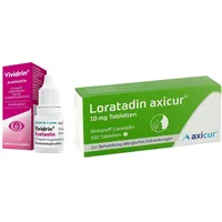  Vividrin Azelastin Augentropfen + Loratadin axicur 10 Mg Tablett