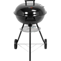LUND Holzkohlegrill 41 cm, Kugelgrill mit Deckel, Campinggrill,