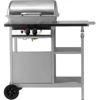 LUND Gasgrill 5,5 kW 2 Brenner Edelstahl
