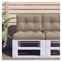 VidaXL Palettenkissen 60 x 40 x 12 cm Taupe