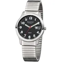 REGENT Herren-Uhr Analog Quarz Metall 37 mm F-895