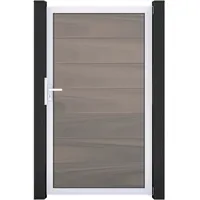 GROJA Gartentor 100 x 180 cm Bi-Color/Aluminium