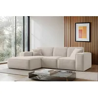 Kaiser möbel Ecksofa L-Form Siena Stoff Maloy Beige Links