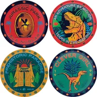 FaNaTtik Jurassic Park 4 Pack Untersetzer