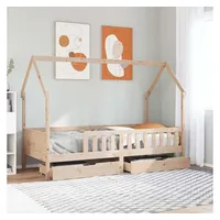 VidaXL Kinderbett mit Schubladen 90x200 cm Massivholz Kiefer