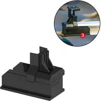 Esdec ClickFit EVO - Montageschiene Endkappe Schwarz
