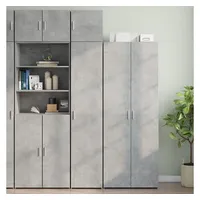 VidaXL Hochschrank Schmal Betongrau 40x42,5x225 cm Holzwerkstoff