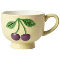Rice Keramik Becher mit Kirschen, in creme Ø Gr.: