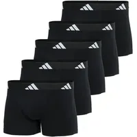 Adidas Trunks Active Flex Cotton schwarz/weiß S 5er Pack