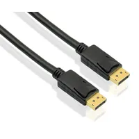 Helos Anschlusskabel, DisplayPort Stecker/Stecker, 4K 1,0m, schwarz