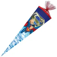 NESTLER Schultüte Superman eckig mit Tüllverschluss 85cm