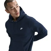Nike Club Hoodie Herren in obsidian-obsidian-white, M