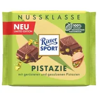 Ritter Sport Nussklasse Pistazie Vollmilchschokolade 100 g
