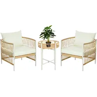 Outsunny Gartenmöbel Set 7-tlg. Gelb