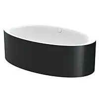 Bette BetteEve Badewanne 6043-350CFXXS 180x100x45cm, schwarz glänzend