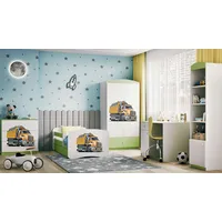 99rooms Dreams Motiv XI Kinderzimmer-Set Weiß Hellgrün 70x140 cm