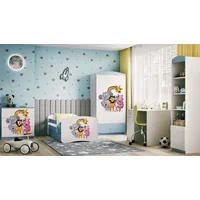 99rooms Dreams Motiv XIII Kinderzimmer-Set Weiß Hellblau 80x180 cm