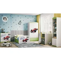 99rooms Dreams Motiv VII Kinderzimmer-Set Weiß Hellgrün 70x140 cm