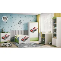 99rooms Dreams XXIV Kinderzimmer-Set Weiß Hellgrün 80x180 cm