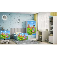 99rooms Dreams XXX Kinderzimmer-Set Weiß Hellblau 80x160 cm