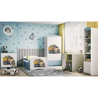 99rooms Dreams Motiv XI Kinderzimmer-Set Weiß Hellblau 70x140 cm