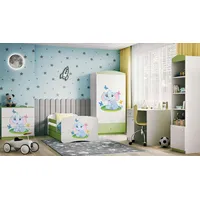 99rooms Dreams Motiv VI Kinderzimmer-Set Weiß Hellgrün 80x180 cm