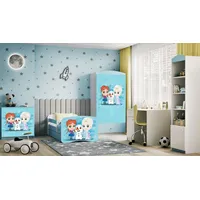 99rooms Dreams Motiv VIII Kinderzimmer-Set Weiß Hellblau 80x160 cm