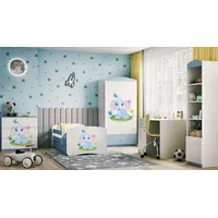 99rooms Dreams Motiv VI Kinderzimmer-Set Weiß Hellblau 70x140 cm