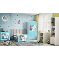 99rooms Dreams Motiv VIII Kinderzimmer-Set Weiß Hellblau 70x140 cm