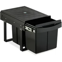 Relaxdays Einbaumülleimer, 3 Fächer, 15l & 2X 8l, HBT: