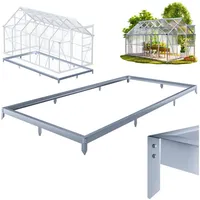 Gardebruk Stahlfundament für Gewächshaus 380x190x12cm verzinkt
