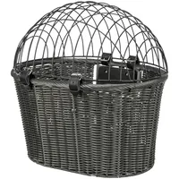 Trixie Hunde Front-Fahrradkorb Rattan anthrazit, NEU