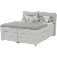 Möbel Kraft Boxspringbett 193 x 109 cm Grau
