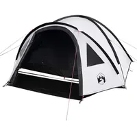 VidaXL Kuppelzelt 4 Personen Weiß/Dunkel