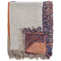 Bloomingville Clarita Decke, Orange, Recycelte Baumwolle