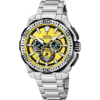 Festina Chrono Bike F20724/4 Herren-Armbanduhr Chronograph Stahl/Gelb