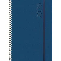 Korsch Verlag Buchkalender Wochentimer Spirale dunkelblau 2026