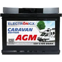 Electronicx AGM Batterie 80Ah batterie 80 Ah 12V Mover