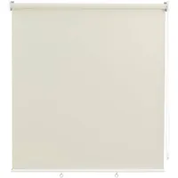 Woltu Außenrollo Senkrechtmarkise Balkonmarkise Outdoorrollo beige 100x240 cm -
