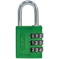 ABUS Zahlen-Vorhangschloss 144/30 Lock-Tag Aluminium, grün