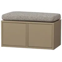 Woood Bank Turner aus Kiefernholz mit Kissen, 80 cm